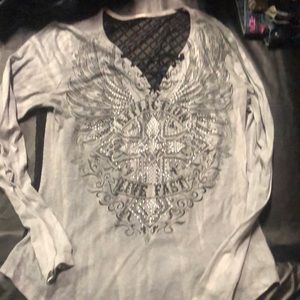 Affliction long sleeved shirt